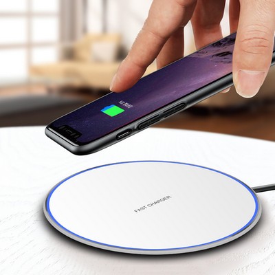 10W Round Desktop Wireless Fast Charger For Phone