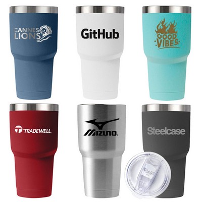 30 Oz. Trenta Tumbler Double Insulated Stainless Steel With Slider Lid