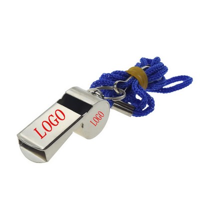 Iron Whistle With Lanyard Keyring