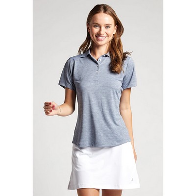 Bermuda Sands Ladies Steam Striated Short Sleeve Polo