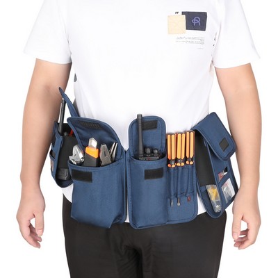 Adjustable Waist Work Apron With Pockets