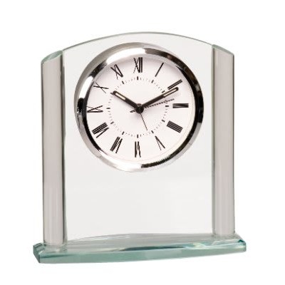 6.25" Arch Glass Clock