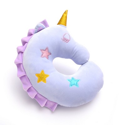 Custom Unicorn U Shape Traveling Neck Pillow with Logo