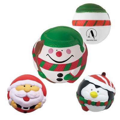 Santa Claus/Snowman Ball Stress Reliever