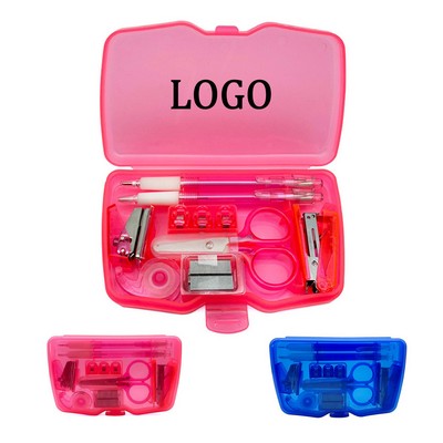 Portable 8 Pieces Mini Stationery Kit