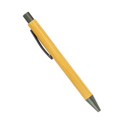 Retractable Ballpoint Bamboo Pen