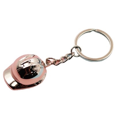 Metal Hard Hat Shape Keychain