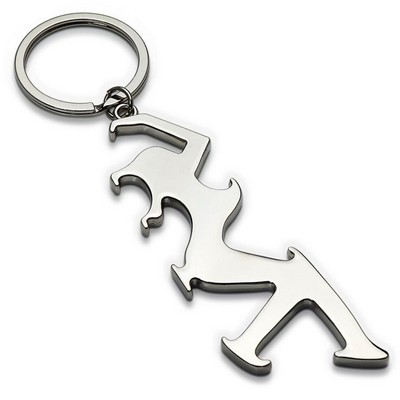 Dancing Woman Bottle Opener Keychain