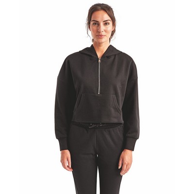 TRI DRI BY REPRIME Ladies' Alice Half-Zip Hooded Sweatshirt