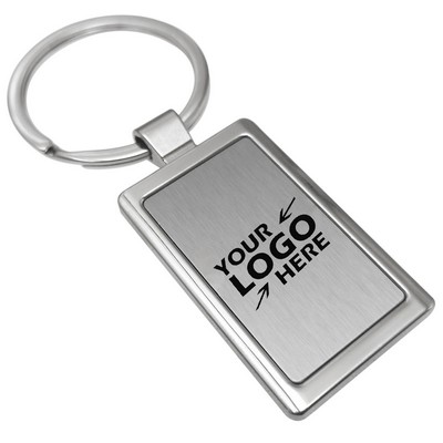 Rectangle Metal Keychain