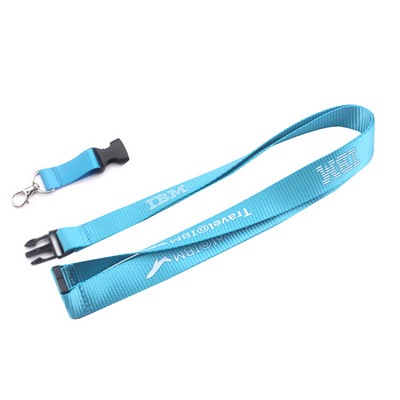 1/2" Nylon Lanyards with Safety breakaway and Buckle release