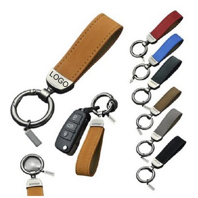 Leather Loop Keychain