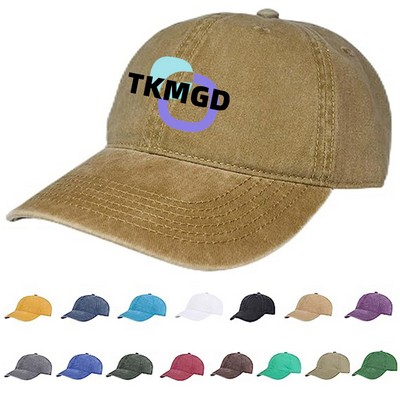 Washed Cotton Baseball Cap