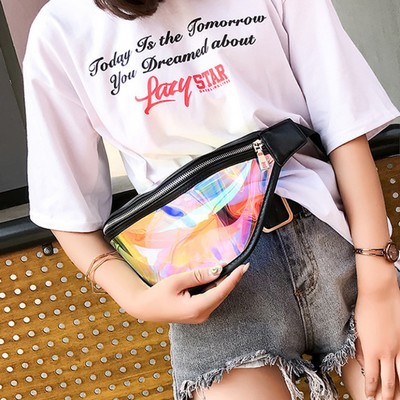 Holographic Laser Fanny Pack Trendy Waist Bags