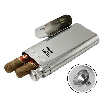 Hip Flask Cigar Holder