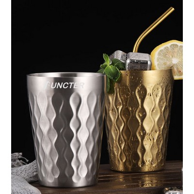 10oz Stainless Steel Double Wall Malleolar Stria Drinking Cup