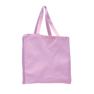 Cotton Canvas Gusset Tote