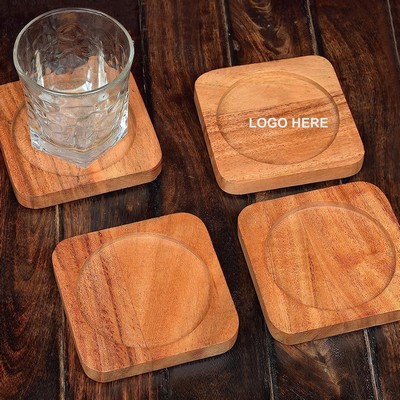 Square Wooden Coasters