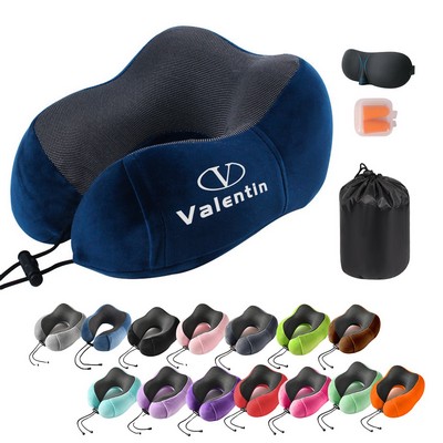 Travel Neck Pillow & Accessories Kit