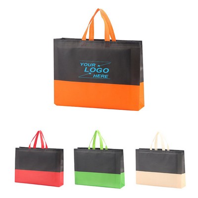 Two-Tone Reusable Shopping Tote Bag