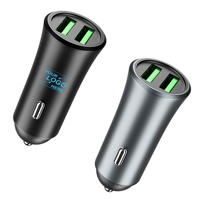 Dual Port Fast USB Car Charger