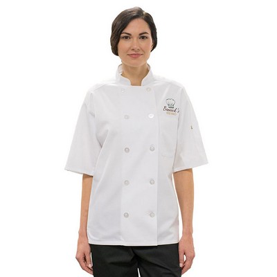 Edwards Industries - Unisex 10-Button Mesh-Back Chef Coat