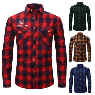 Men's Plaid Flannel Shirt