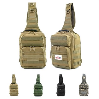 Military Tactical Chest Sling Shoulder Backpack Bag