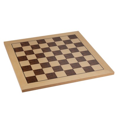 Camphor & Burl Wood Chess Board with Black Border - 19 in.