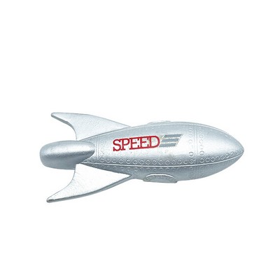 Foam Silver Rocket Shaped Stress Ball