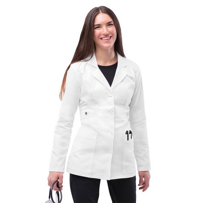 Adar - Pop-Stretch - Women's Two-Pocket Tab-Waist 28" Lab Coat