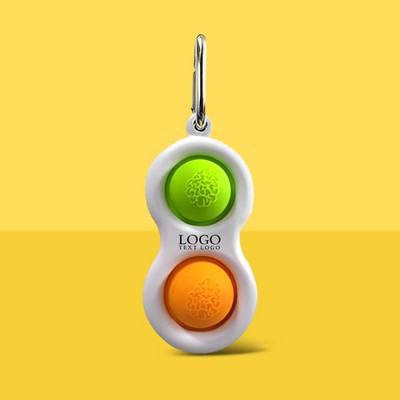 Push Pop Bubble Fidget Toy Keychains