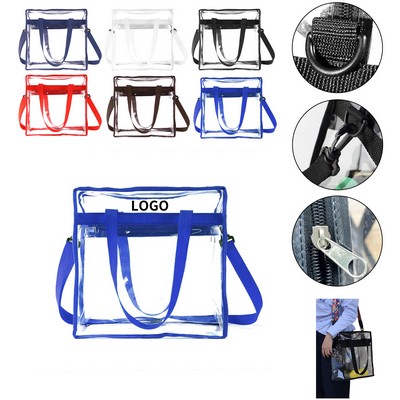 Clear Tote Bag with Zipper