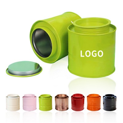 Solid Color Round Tinplate Stacking Jar Gift Wrapping