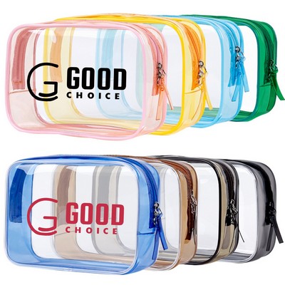 Clear Waterproof Cosmetic Bag with Zipper