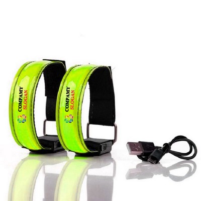 Rechargeable LED Reflective Armband