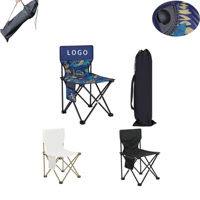 Folding Chair With Carrying Bag Side Pocket