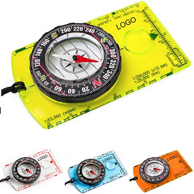 4" Multifunctional Acrylic Camping Navigation Compass