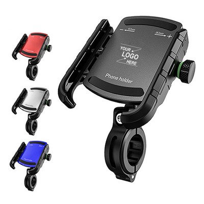 Motorcycle and Bicycle Phone Mount, Outdoor Riding Shockproof Rotating Navigation Holder