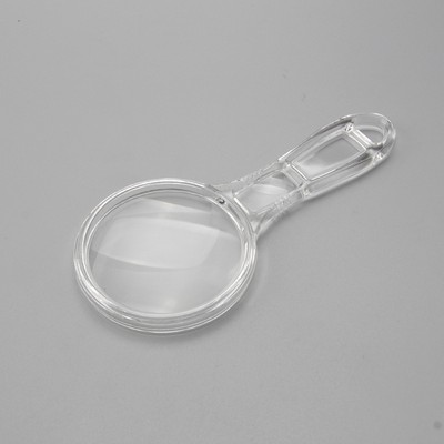 Plastic transparent magnifying glass