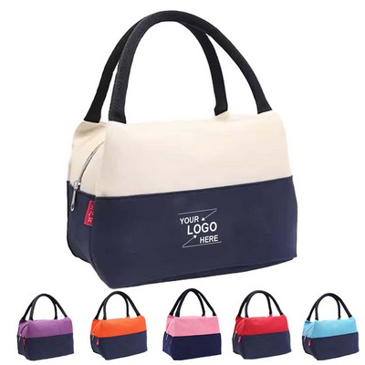 Large Waterproof Reusable Canvas Lunch Tote