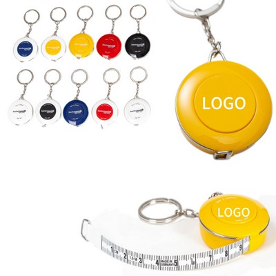 60 In Automatic Retractable Mini Tape Key Chain