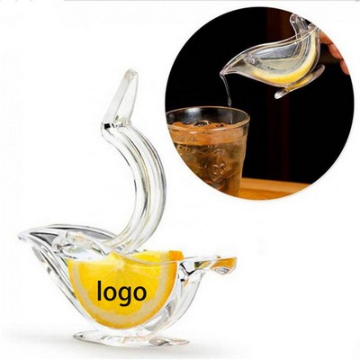 Portable Acrylic Bird Shaped Manual Lemon Slice Squeezer