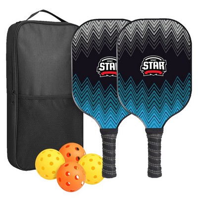 Glass Fiber Pickleball Set w/ Zipper Bag - Adult