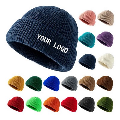 Warm Knitted Cold-proof Woolen Hat for Fall and Winter