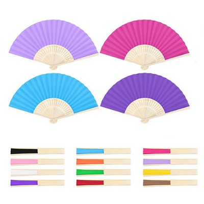 Handle Folding Fan