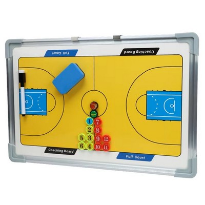 Aluminum Basketball Coach Board with Marking Pen and Chips