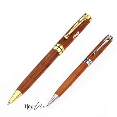 Business Sandalwood Brass Twist Writing Pen