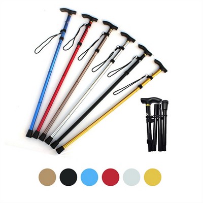 Collapsible Hiking Poles Adjustable Walking Cane Sticks