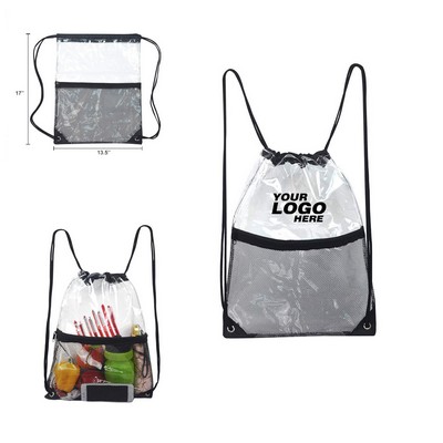 Clear Cinch Drawstring Backpack